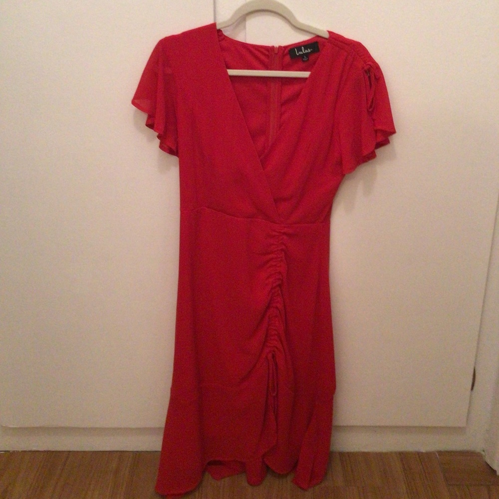 Lulus Red MIDI Dress